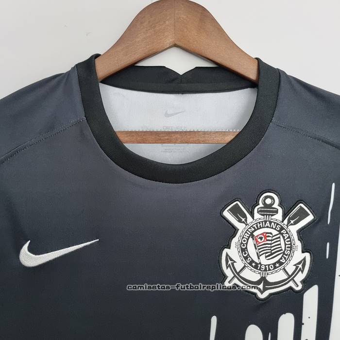 Camiseta de Entrenamiento Corinthians 2022 Negro y Blanco
